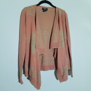 Hooked Up Pink and Gold Cardigan